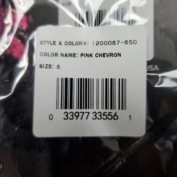 Muk luks sport NWT sandal pink chevron size 8 - Picture 6 of 7